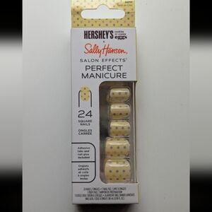 Bundle! Sally Hansen Salon Effects Press-On Nails - Yellow with Purple Dots